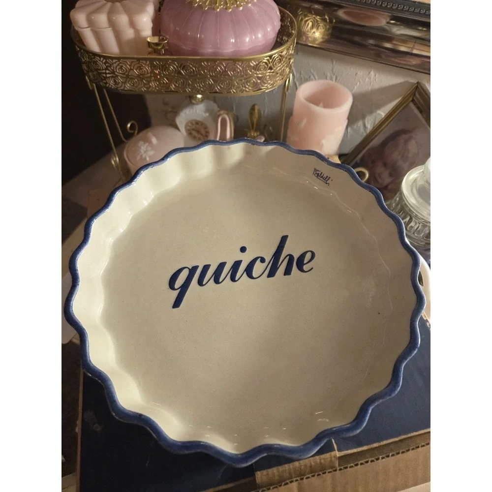 vintage Baldelli Italy scalloped quiche pan